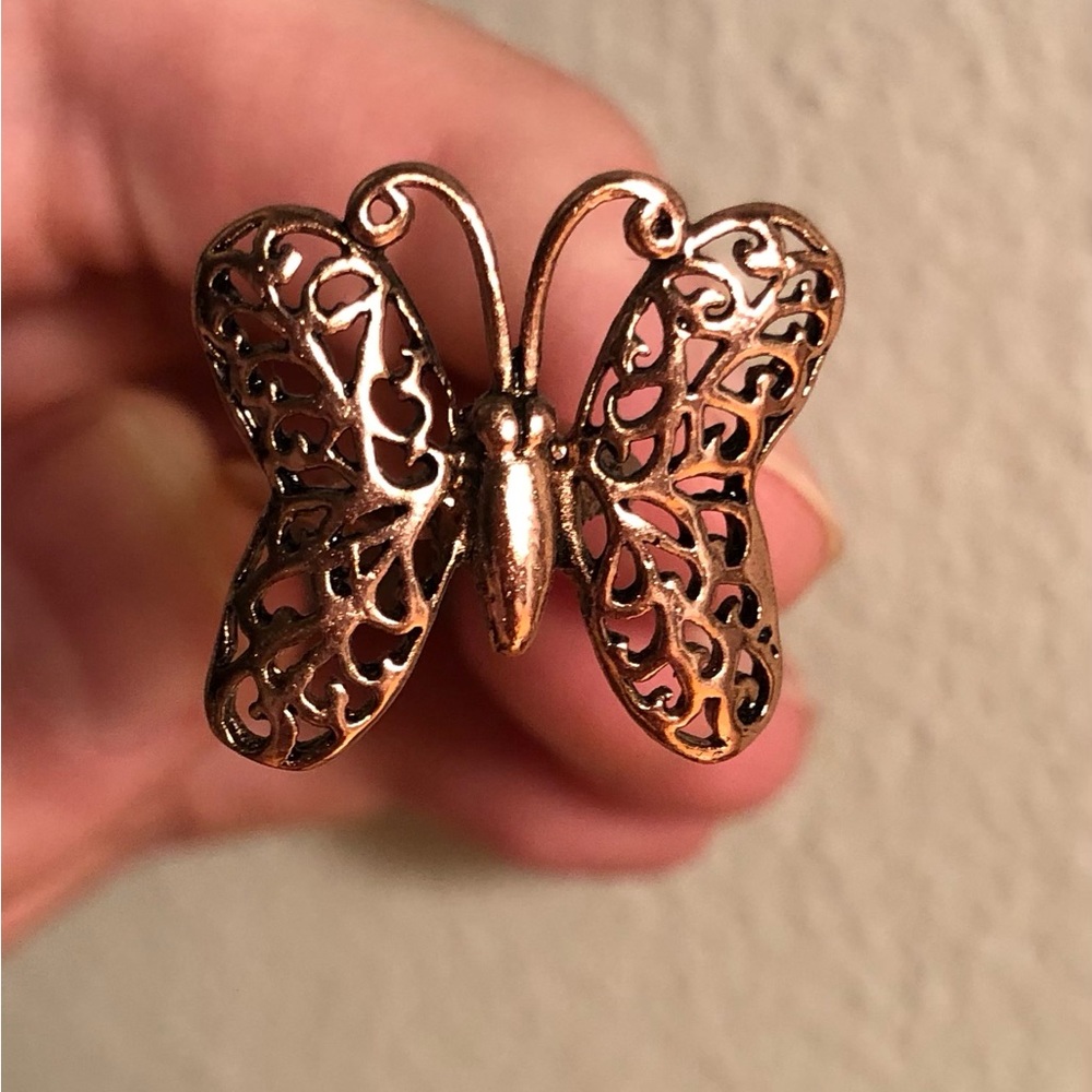 Lilla Rose copper butterfly pair of 4” Upins